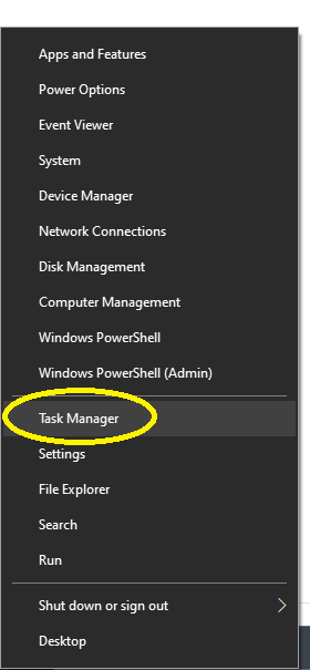 Finding Windows Task Manager